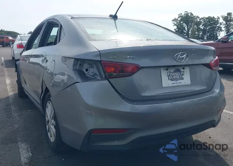 2021 Hyundai Accent Sel из США, поврежденный, VIN 3KPC24A65ME141886